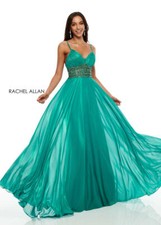 Authentic Rachel Allen 7182 Dress--Color: Jade--Size: 0 -Prom Dress-NWT
