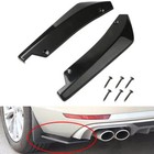 2X Glossy Black Rear Bumper Diffuser Splitter Canards For Chevrolet Accessories