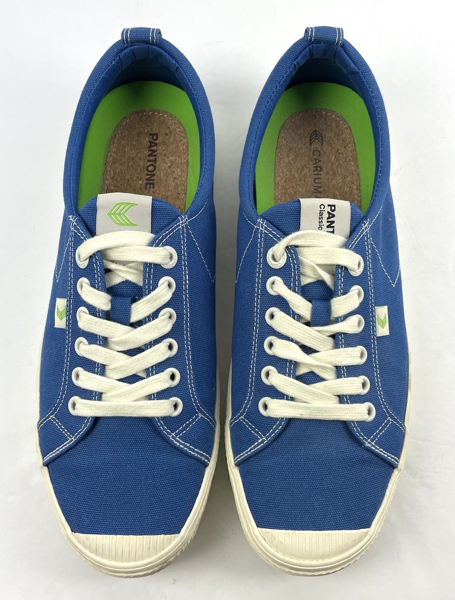 Cariuma OCA Low Sneakers Women Men 11 Blue Canvas Pantone Lace Up Shoes