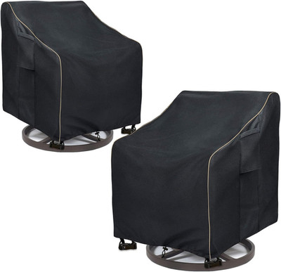Outdoor Swivel Lounge Chair Cover 2 Pack,Waterproof Heavy Duty Patio Chair Cover