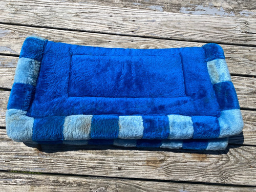 Used Royal & light blue Western corona parade saddle pad US made