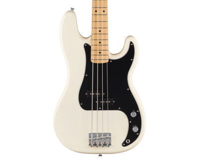 Used Fender Standard Precision Bass Guitar - Olympic White w/Maple FB