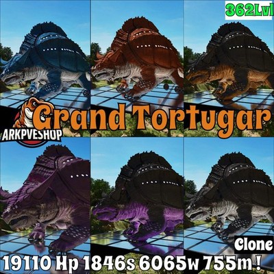 Grand Tortugar Tank Lvl 362 ASA PVE  ARK Survival Ascended