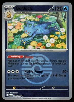 Golduck (Energy Symbol Pattern) 040/217 Uncommon Ascended Heroes Pokemon NM