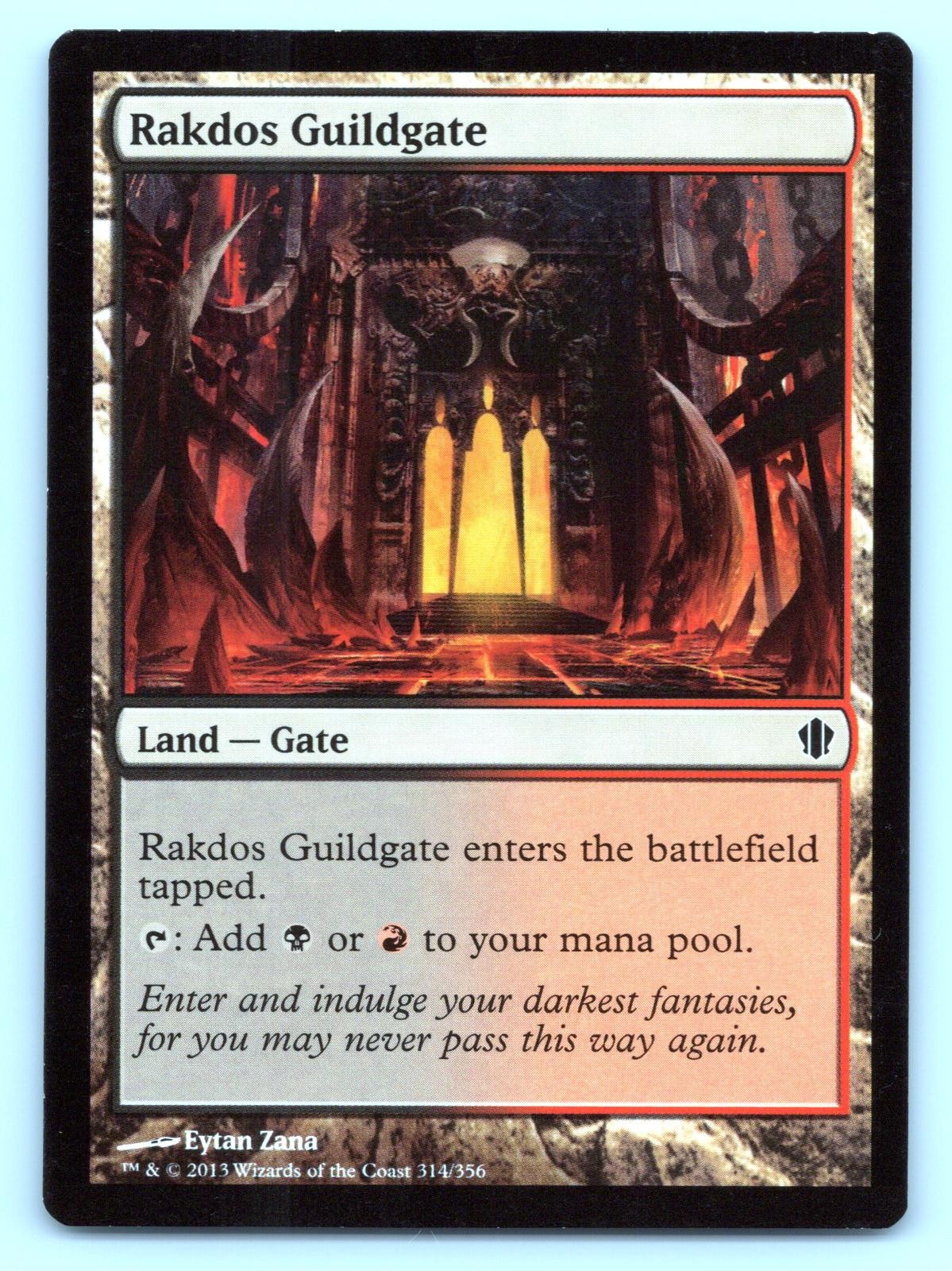 Rakdos Guildgate 314 Common Commander 2013 Magic: The Gathering Near Mint