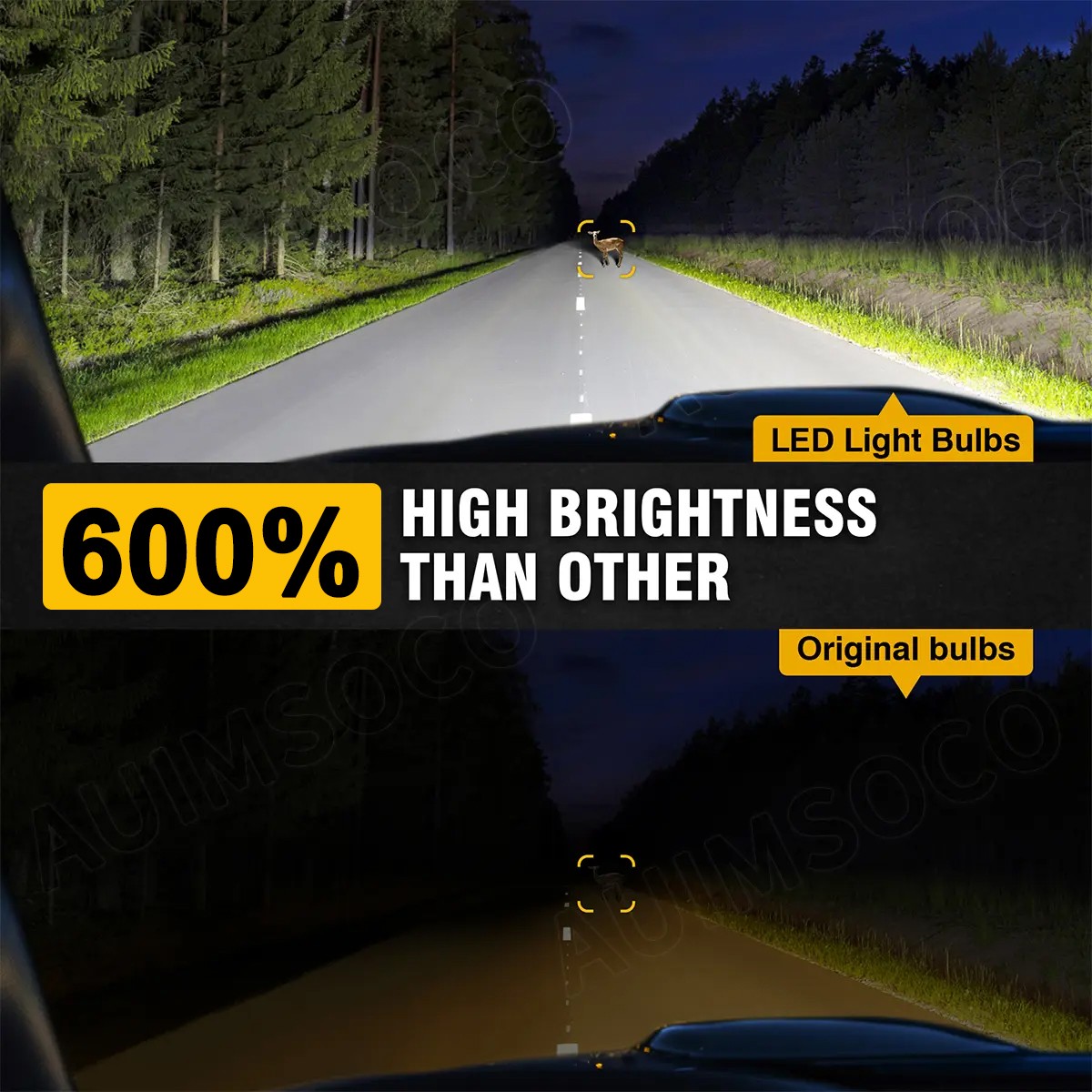 For Lamborghini Gallardo 2004-2007 2008 D2S D2R LED Headlight Low Beam Bulbs Kit