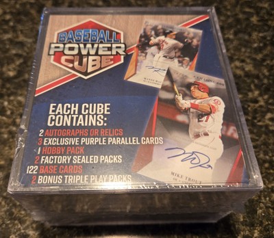 2019 Topps Update Meijer Baseball Power Mystery Cube w/packs, Purple Parallel