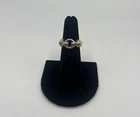 Tiffany & Co.  Sterling Silver & 18Kt Gold Vintage Round Knot Buckle Ring Sz 5.5