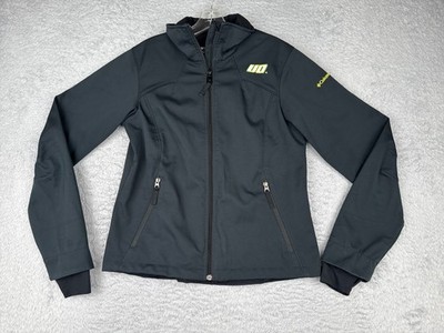 Columbia Jacket Womens Medium Black Full Zip Omni-Heat Oregon Ducks UD Polyester
