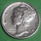 1940-P Mercury Dime 90% Silver Beautiful AU+ Us Coins 10c with Free Shipping
