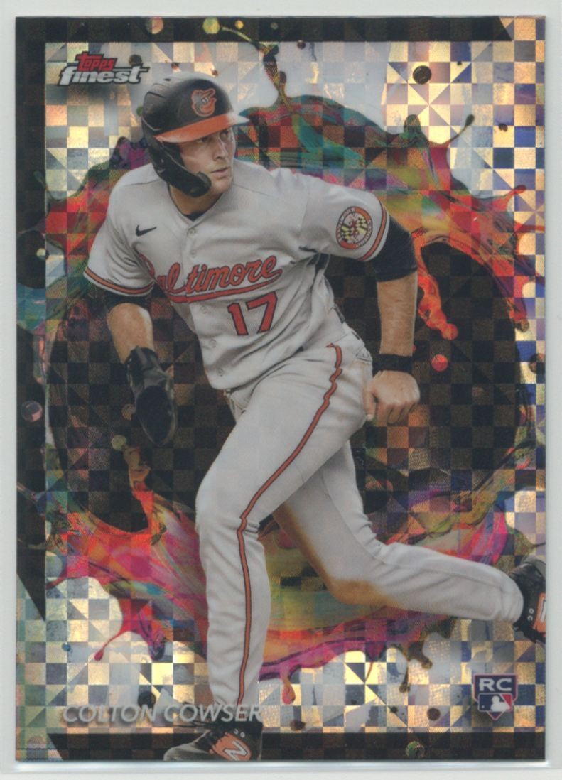 Colton Cowser 2024 Topps Finest Rare Checkboard Refractor RC Rookie #255