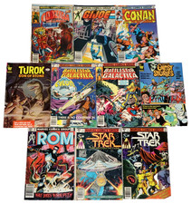 MARVEL WHITMAN COMICS LOT GODZILLA STAR TREK BATTLESTAR GI JOE CONAN GHOST VTG
