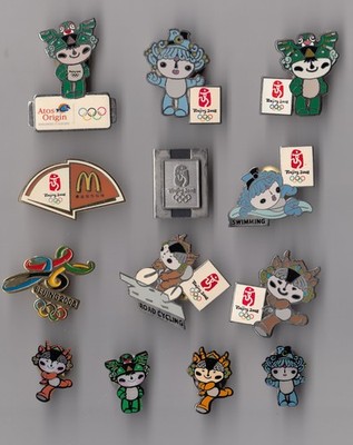 OLYMPISCHE SPIELE 2008 Pin Anstecker Peking China Logo Olympia Olympiade Olympiade