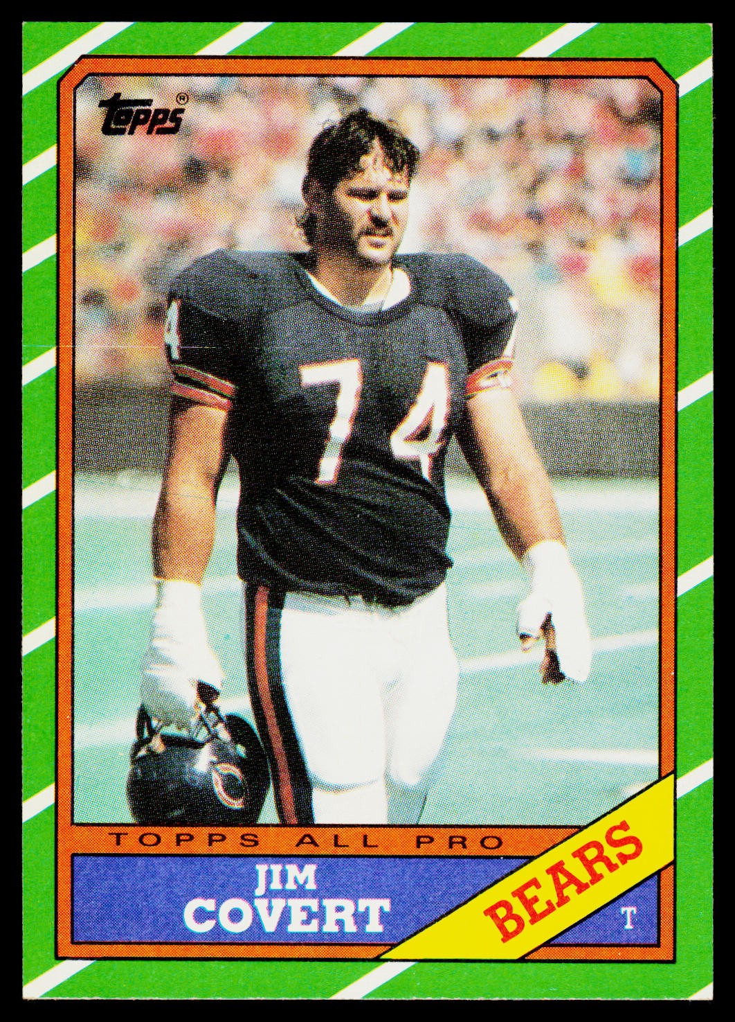 Jim Covert, 1986 Topps, #16, Chicago Bears,