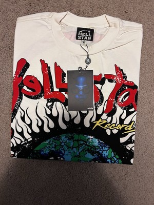 Hellstar Graphic T-Shirt Grey, Size Large