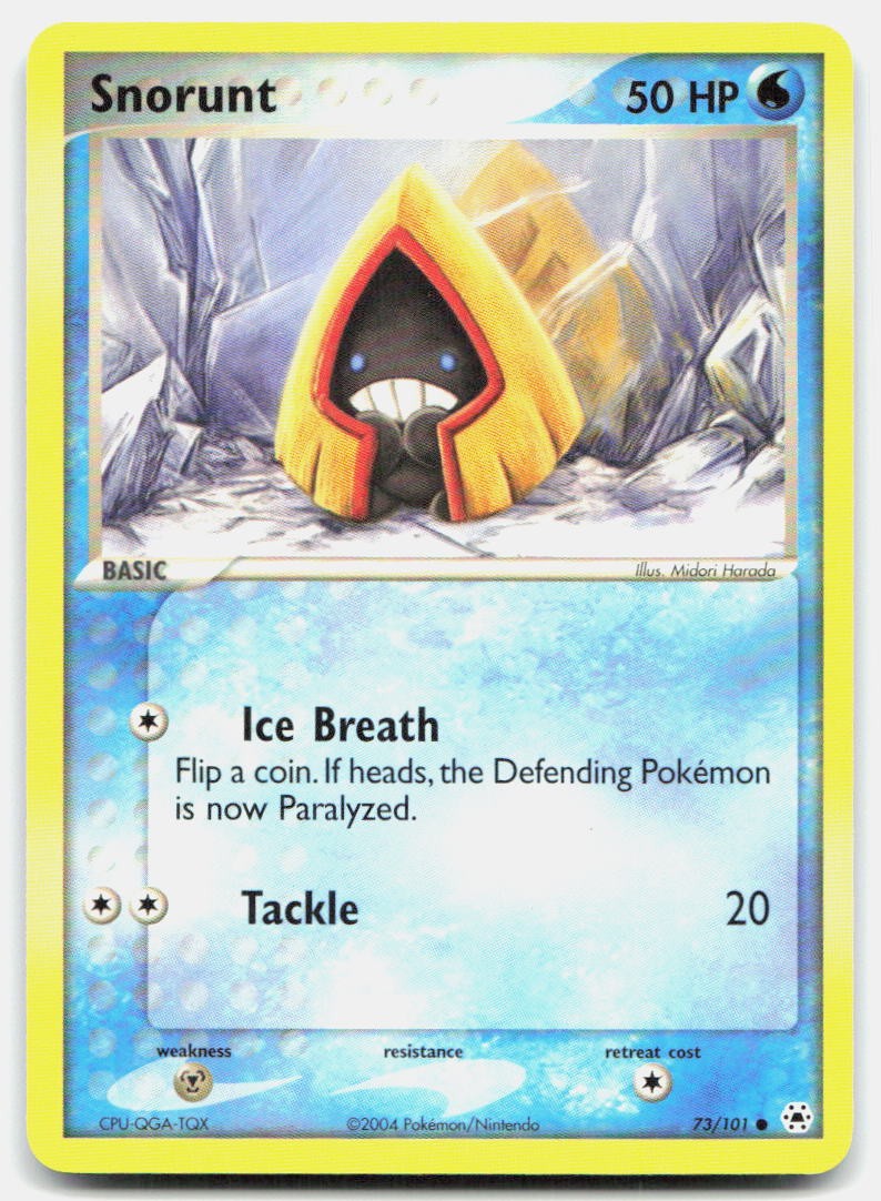 Hidden Legends Snorunt 73/101 NM Pokemon Common Tcg Card