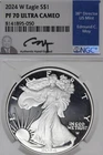 2024 W NGC PF70 ULTRA CAMEO AMERICAN SILVER EAGLE EDMUND C MOY #51847