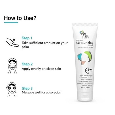 Fixderma Moisturizing Lotion, Daily Dry Skin, Body & Face Moisturizer 150ml