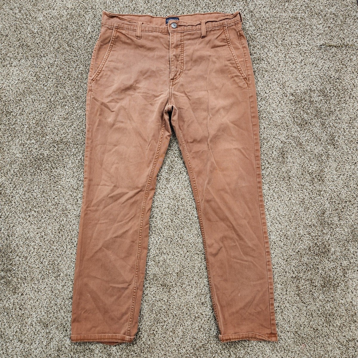 Levi's 511 Slim Fit Chino Pants Mens 31x30 Burnt Orange Rust Brown