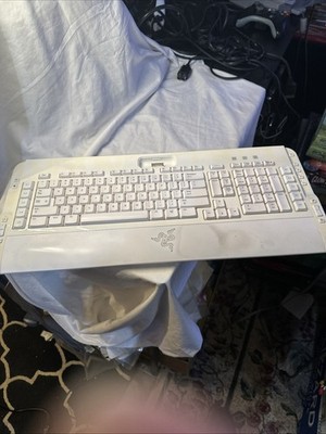 Razer Pro Type Mechanical Keyboard White Model Rp 03 0004 Vintage Wear Style