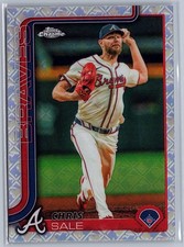 2025 Topps Chrome Logofractor Edition Chris Sale #182 Atlanta Braves