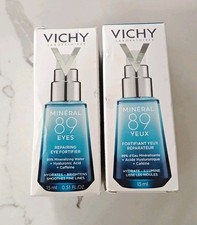 Vichy Mineral 89 Eyes Repairing Eye Fortifier Caffeine 15 ml 0.51oz x 2 New 