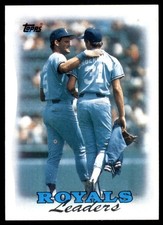 1988 Topps #141 George Brett/Bret Saberhagen TL Royals