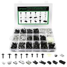 360PCS U Bolt Kit, Auto Body Bolts, U-Nut Clips for GM Ford Chrysler