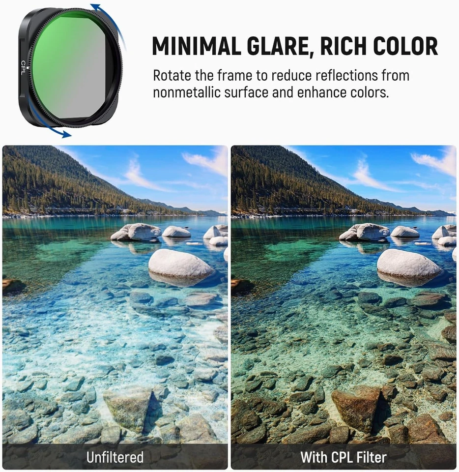 NEEWER FL-C29 4-Pack CPL/UV/ND16/Black Diffusion Filters for Insta360 Ace Pro 2 - Image 3 of 4