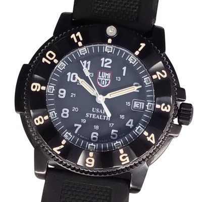 LUMINOX F-117 Nighthawk 3400 Quartz Men's Watch Belt Poor Condition