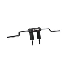 Titan Fitness Rackable Safety Squat Bar, Cambered Safety Squat Barbell with 5...