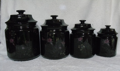 Mikasa Color Trend Ebony Meadow Japan DR 701 Cannister Set | eBay