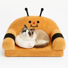 Cat Sofa with Soft Pillow, Cat Beds, Small Dog Beds, Washable Removable Cover