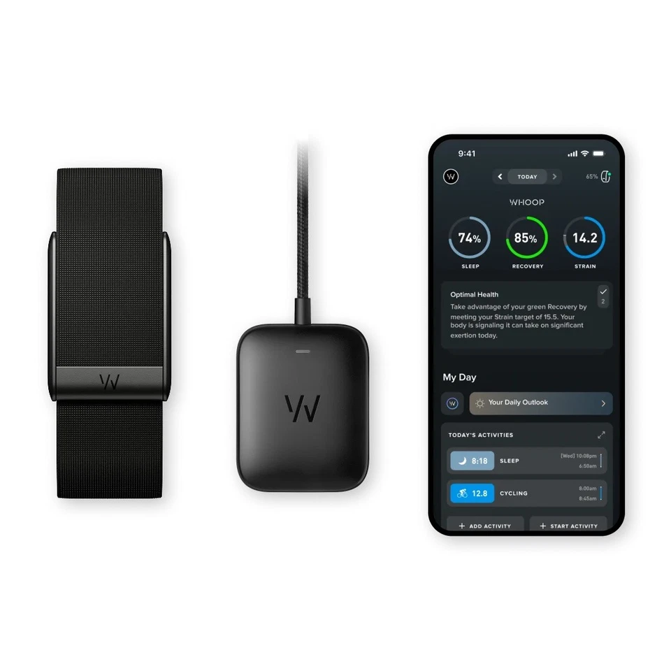 WHOOP 5.0 (Brand New) - ONYX SUPERKNIT Strap Fitness & Health Tracker FULL SET - Image 2 of 2