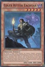 YuGiOh Edler Ritter Eachtar PRIO-DE082 Super Rare Light Played 1st