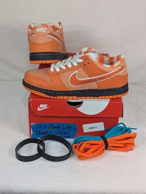   Nike SB Dunk Low Concepts Orange Lobster Size 7 Mens , DS NEW