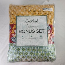 Greenland Home Fashions Dahlia Tango Bonus Quilt Set Full Queen Multicolor Boho