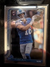 Topps Chrome 2025 Isaac TeSlaa Rookie #320 Detroit Lions Football Card