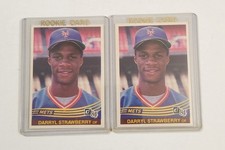 1984 Donruss Darryl Strawberry Rookie Card Lot #2