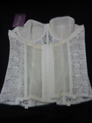 DOMINIQUE INTIMATE APPAREL CORSET BRA 34B WHITE SHAPER BACK CLOSURE 8949 NEW — photo 3