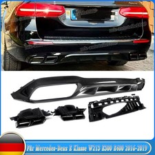Heckdiffusor + Auspuff Carbon Look für Mercedes W213 S213 SPORT Line 2016-19 E63
