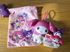My Melody  Kuromi McDonald's Happy Set Mascot Drawstring Purse