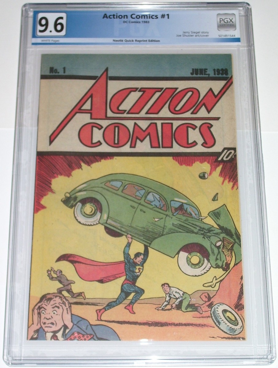 Action Comics #1 PGX 9.6 Nestle Quik reprint from 1983. 1st
