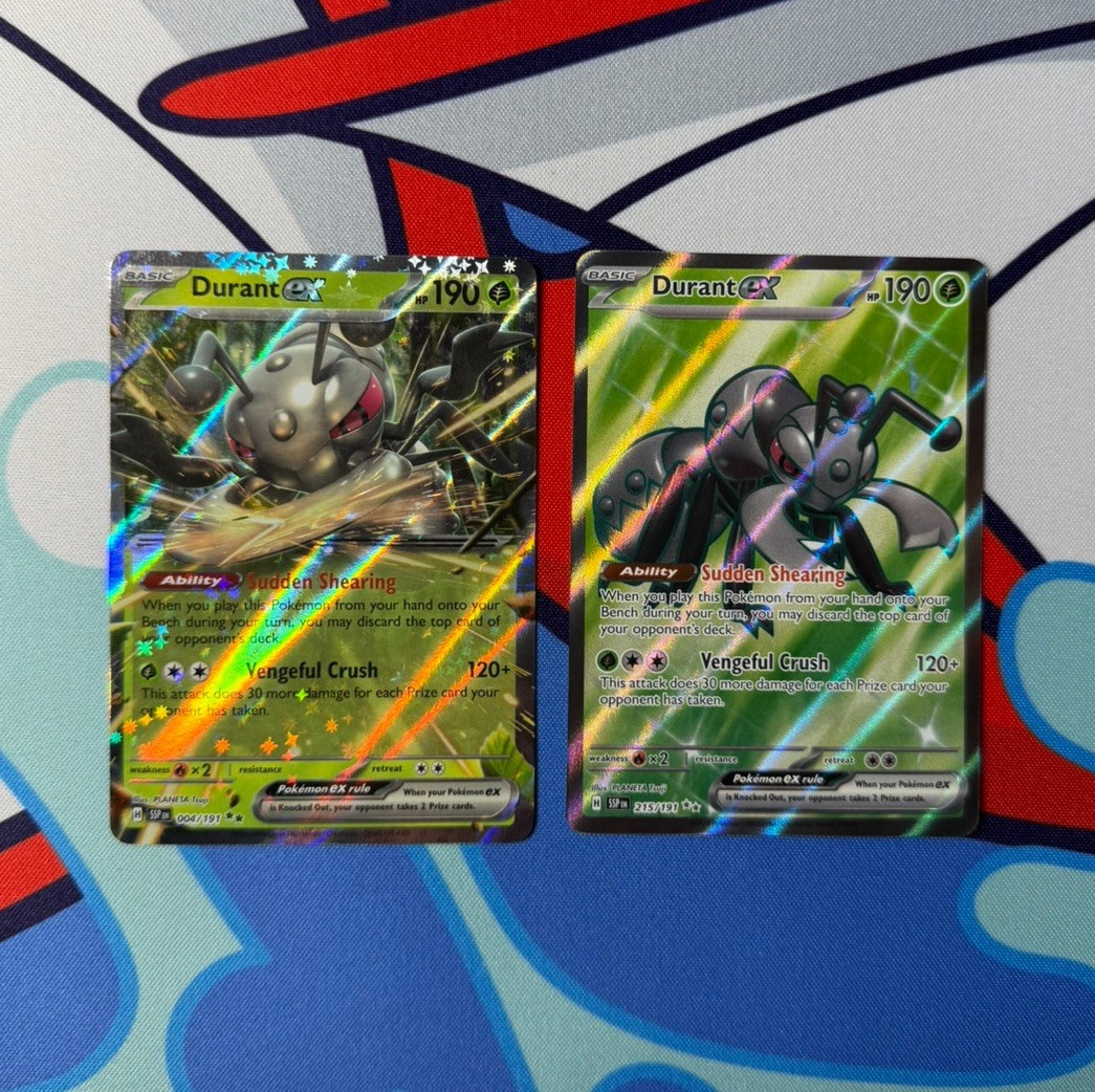 🌱🐜🐜Durant EX🐜🐜 🌿Double Rare & Ultra Rare English 2-Card Lot