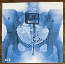 SIGNED Lorde Virgin Art Card Photograph & Black Vinyl LP PSA DNA COA Autograph