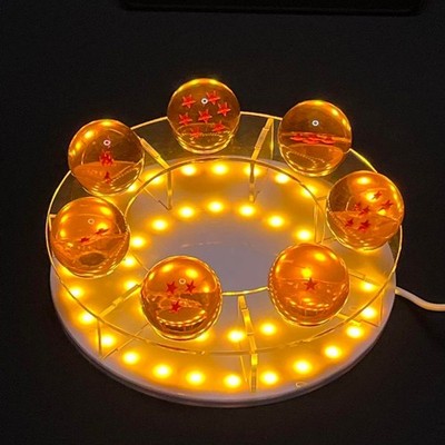 Dragon Ball Z LED Light Up Display Stand with 7 Crystal Balls Set