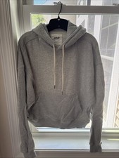 Aerie Lightweight Grey Hooded Sweatshirt Size Small