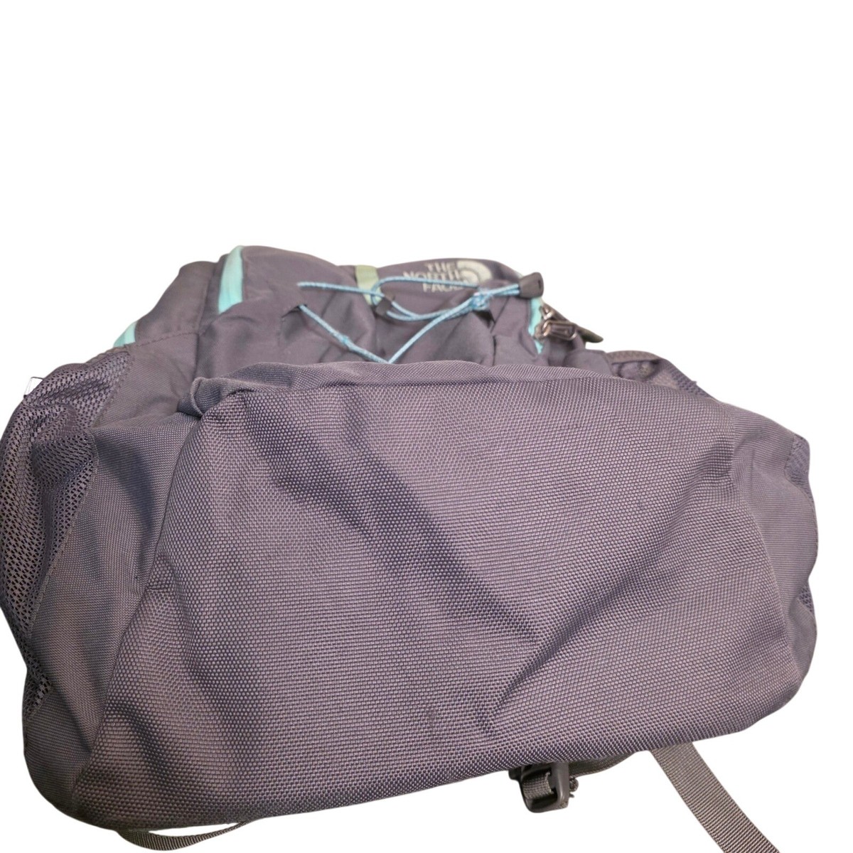 The North Face Jester Backpack Gray Mint Green School Travel 