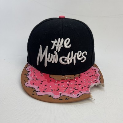 Cayler & Sons The Munchies Snapback Hat Adjustable Donut Brim Bite Logo Cap