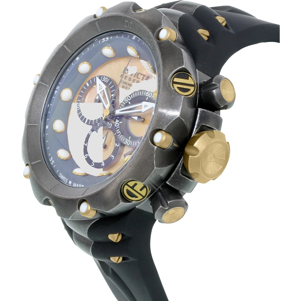 Invicta 18451 Reserve Venom Gen II Fatto IN Svizzera Cinturino Silicone Da Watch - Immagine 3 di 4